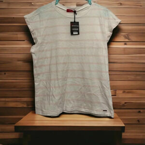 nPhilanthropy women’s shirt sleeve striped tee. NWT’s Size S/P